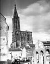 Strasbourg : Cathdrale. - Faade ouest et clocher / Thaon, Maurice